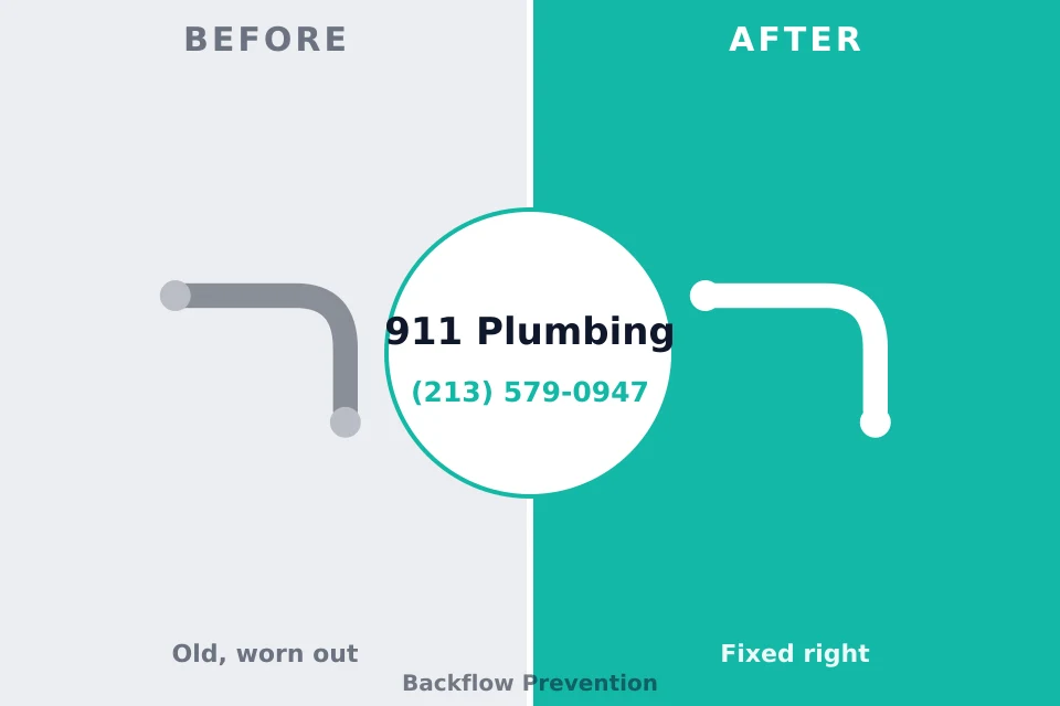 Before and after: plumbing repair French Island, WI
